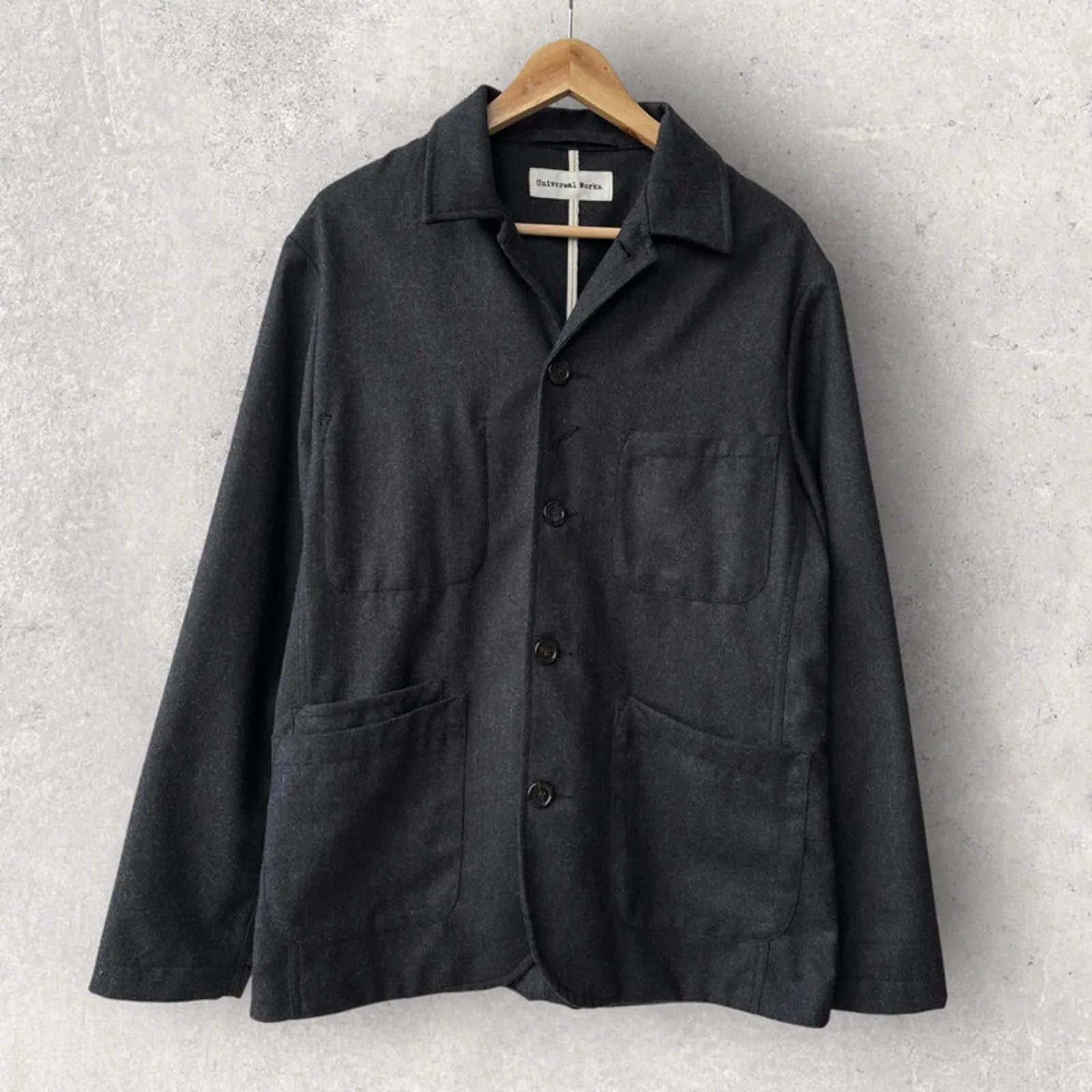 Universal Works Baker Utility Overshirt Grey Size M sold by WearHouse UK product image thumbnail 3