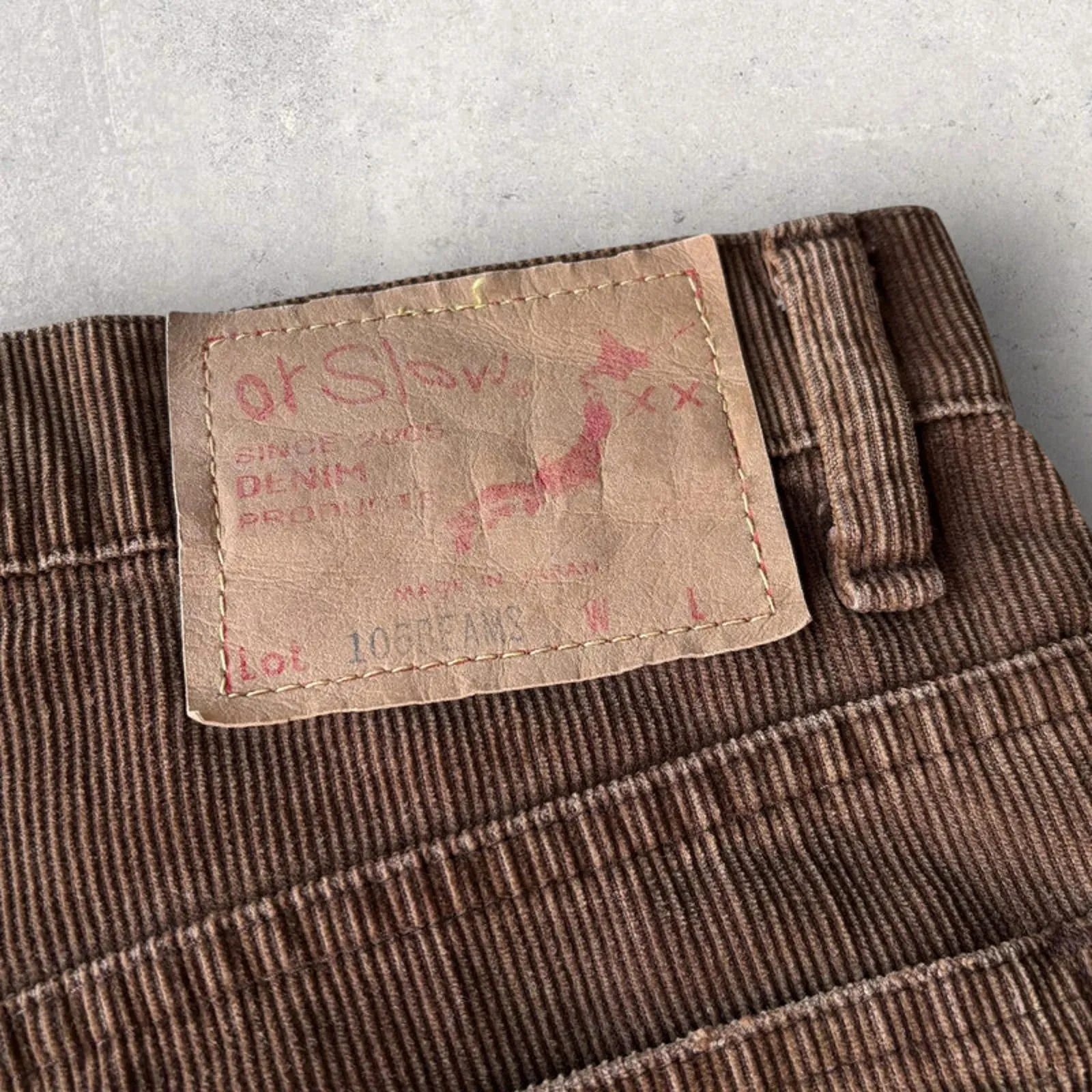 Orslow Cropped Cord Trouser W30 sold by WearHouse UK product image thumbnail 3