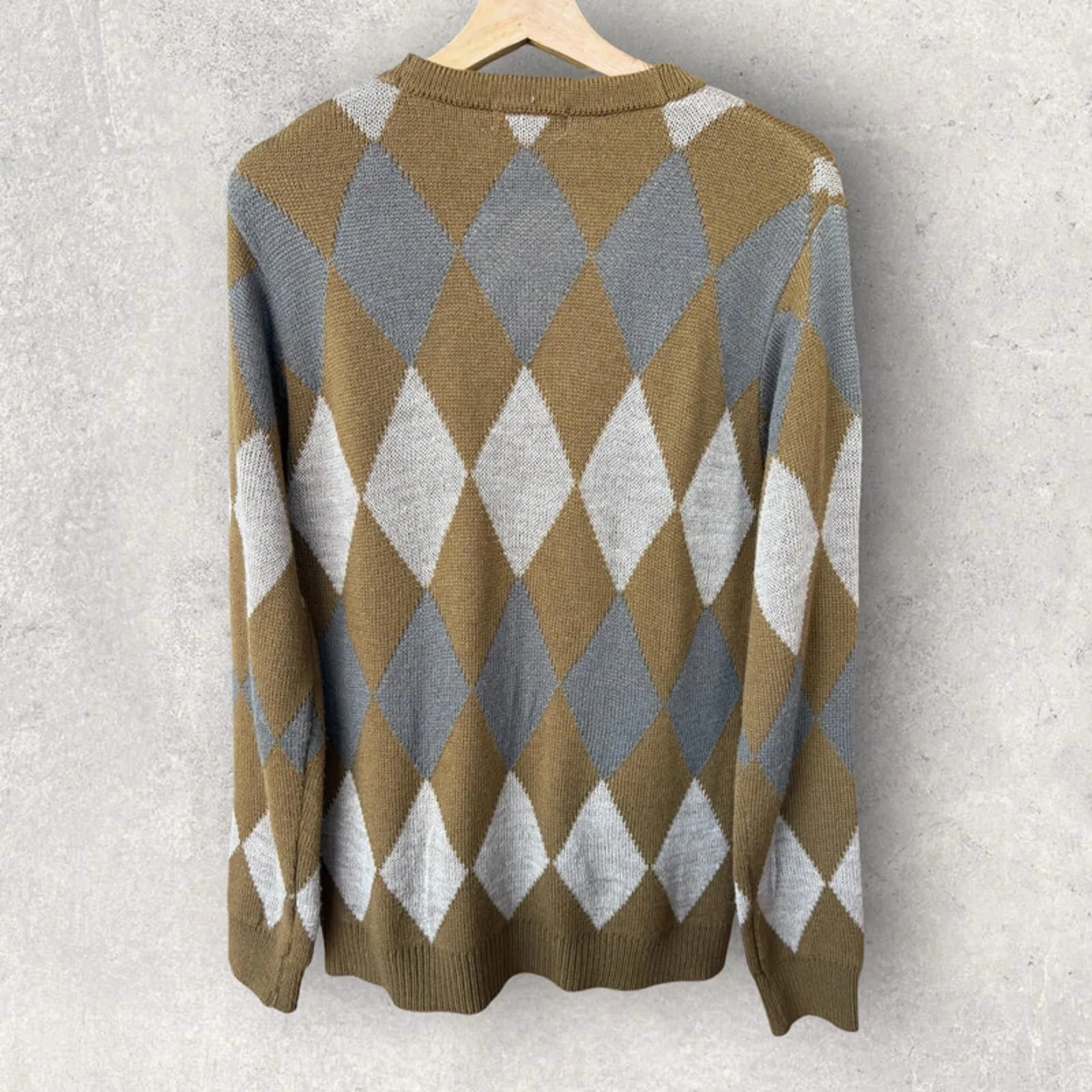 Beams Japan Diamond Knit Cardigan Brown Size S sold by WearHouse UK product image thumbnail 2