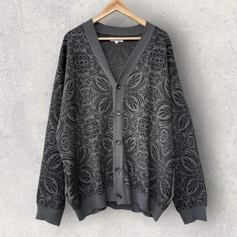 Beams Paisley Cardigan Grey L Japan import made by Beams