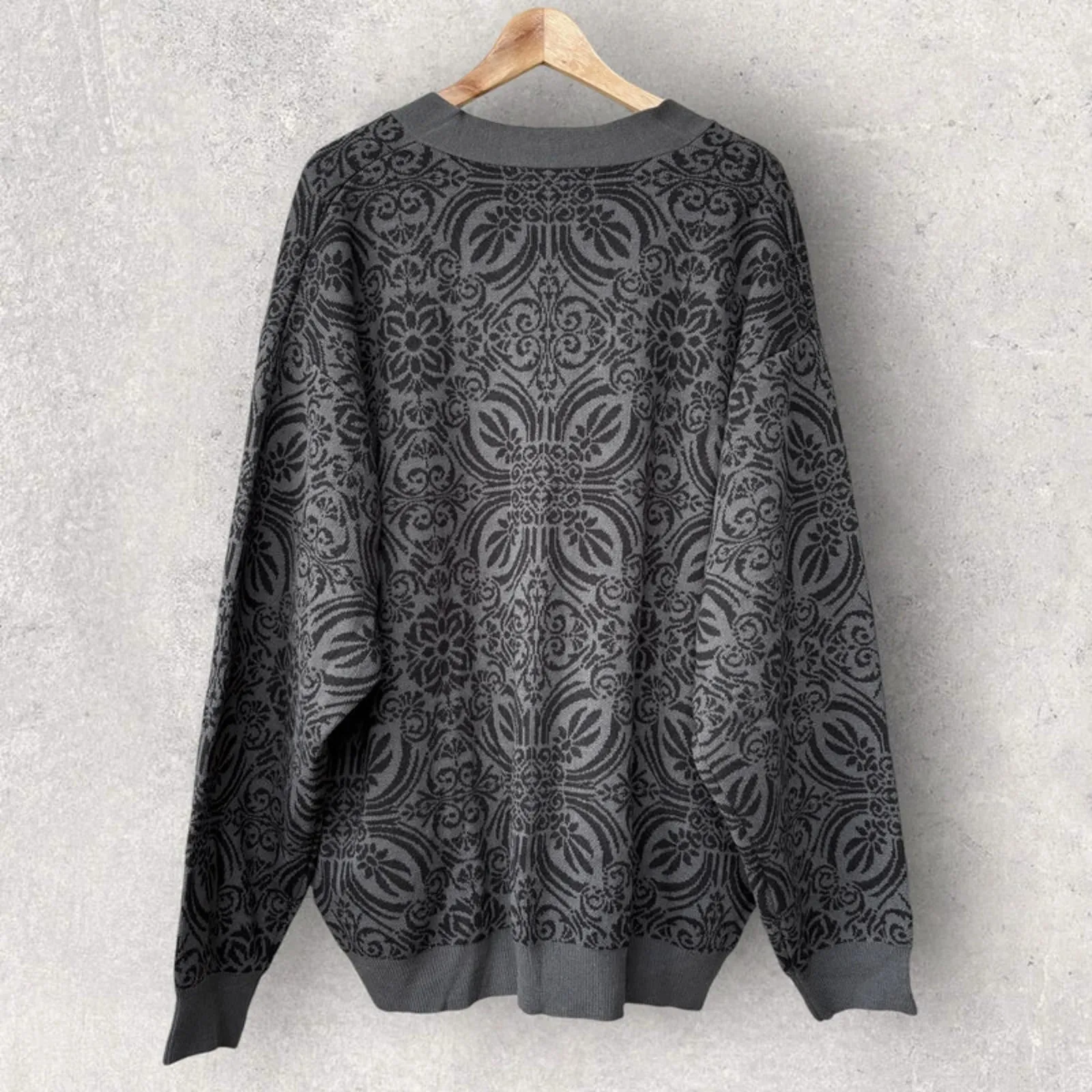 Beams Paisley Cardigan Grey L Japan import sold by WearHouse UK product image thumbnail 2