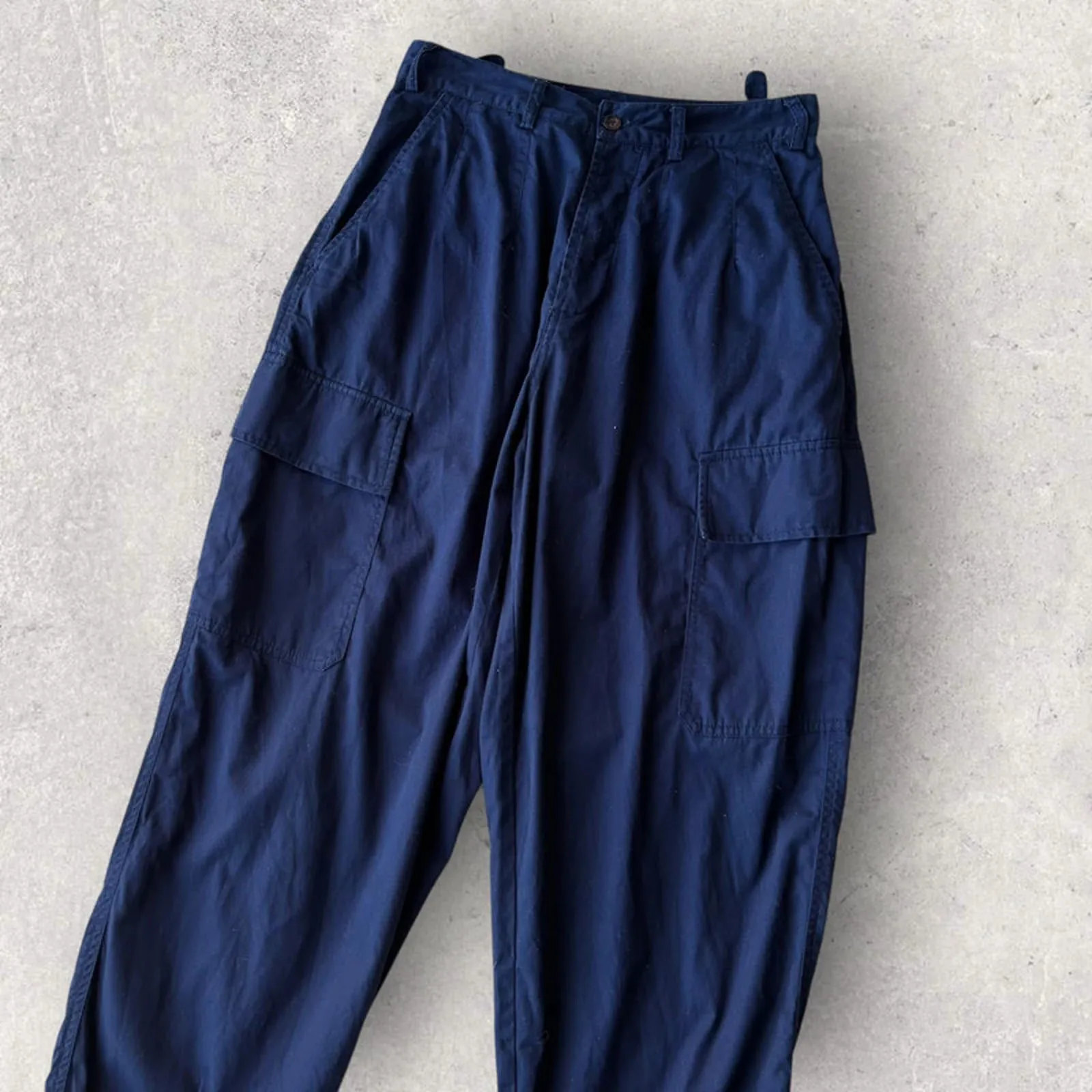 Universal Works Cotton Cargo Wide Trouser Navy W28 sold by WearHouse UK product image thumbnail 4