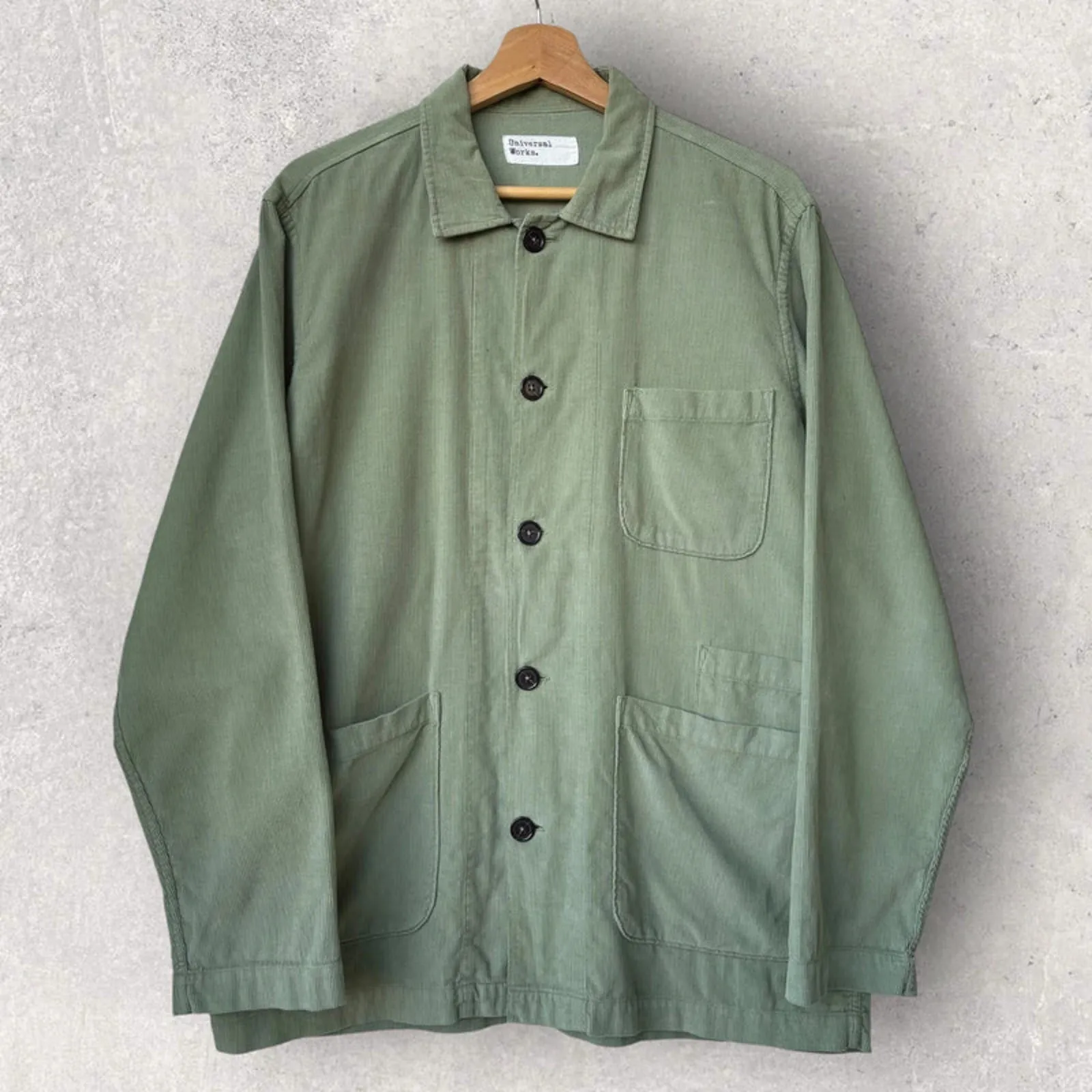 Universal Works Bakers Utility OverShirt Sage M sold by WearHouse UK product image thumbnail 4