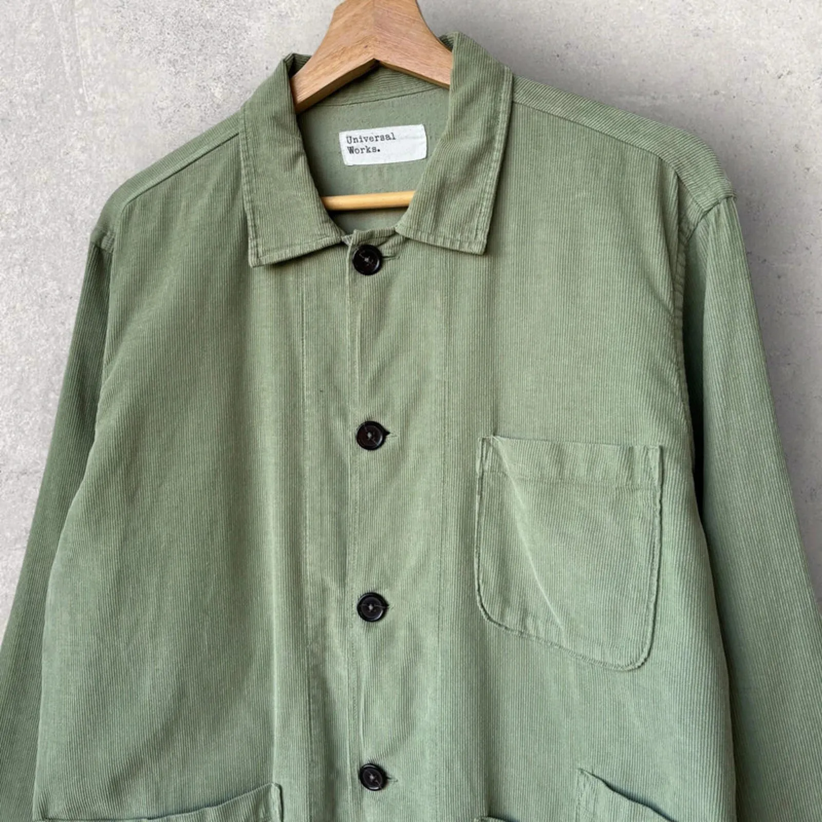 Universal Works Bakers Utility OverShirt Sage M sold by WearHouse UK product image thumbnail 2