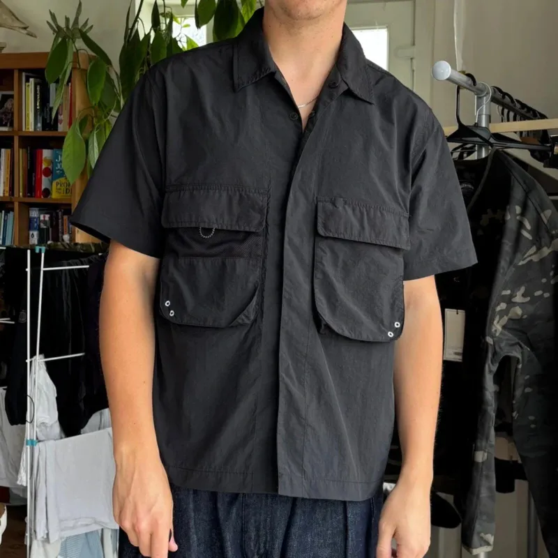 Uniform Bridge Utility Pocket SS Shirt Black M made by Uniform Bridge