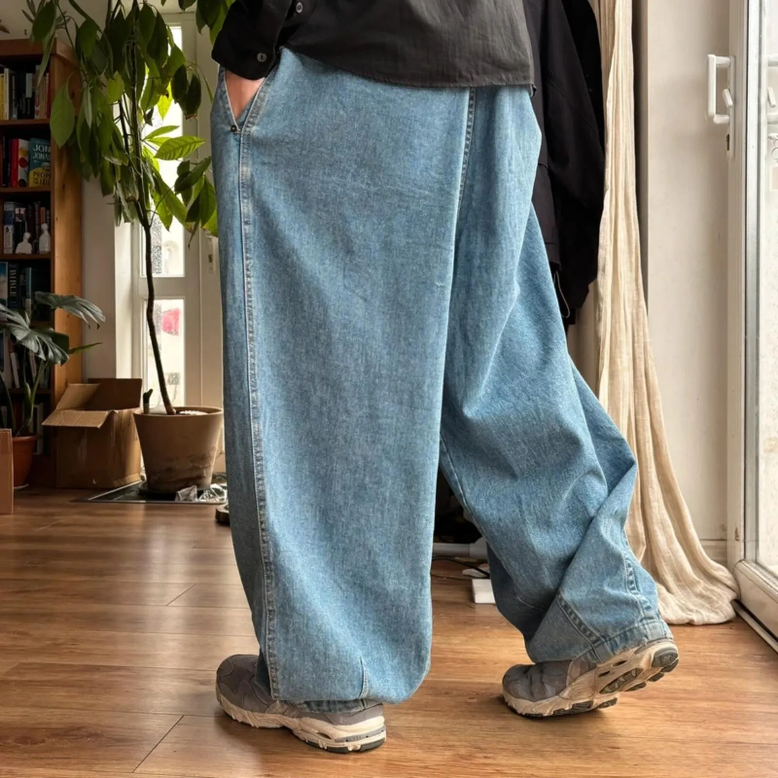 Anglan Ultra Baggy Wide Jean Light Blue L sold by WearHouse UK product image thumbnail 2