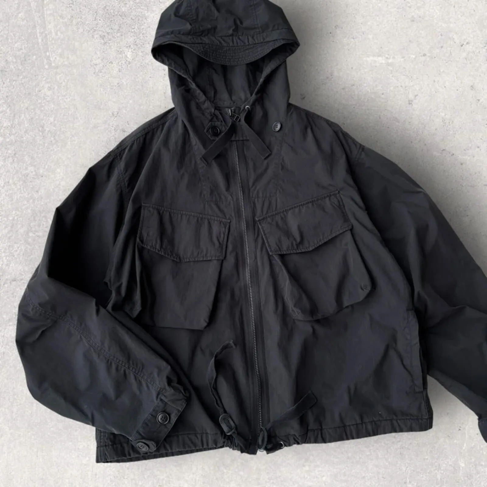 Frizmworks Hooded Utility Smock Black L sold by WearHouse UK product image thumbnail 2