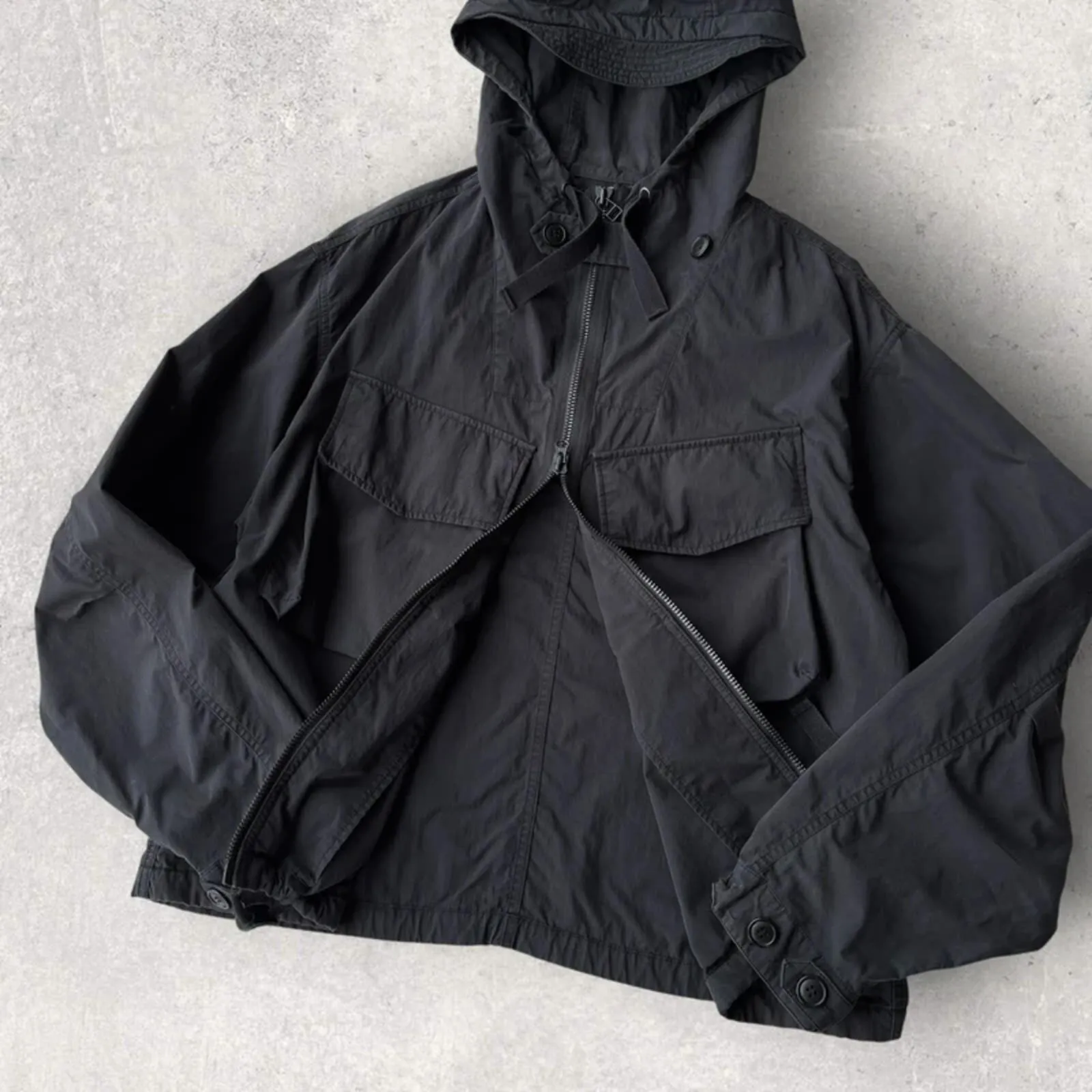 Frizmworks Hooded Utility Smock Black L sold by WearHouse UK product image thumbnail 3