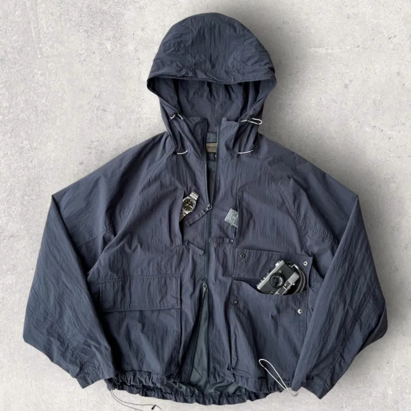 Uniform Bridge Brushed Tech Windbreaker Navy M made by Uniform Bridge