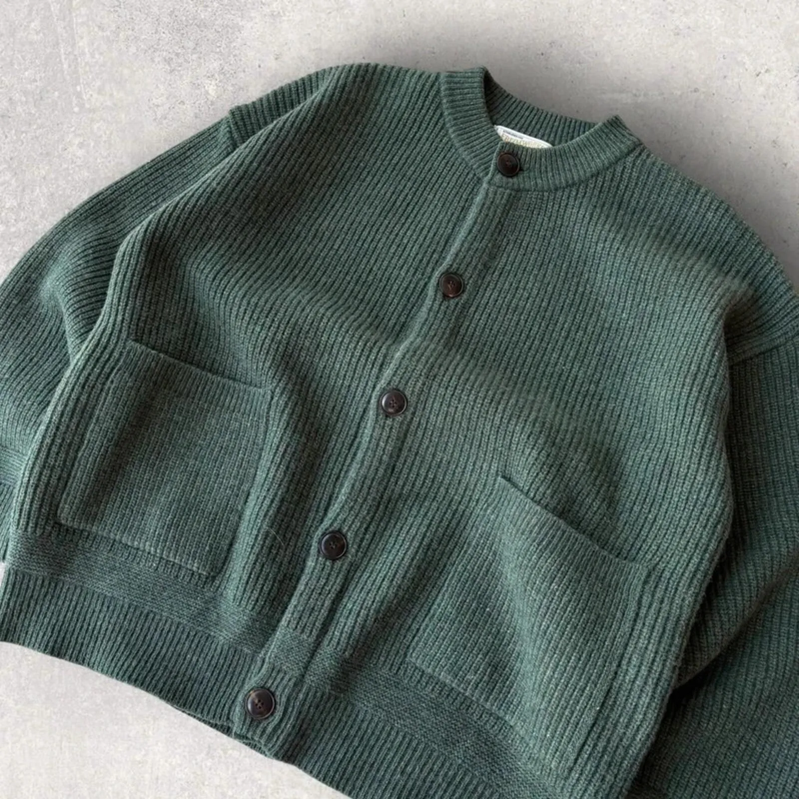 Frizmworks Heavy Wool Round Cardigan Forest Green M sold by WearHouse UK product image thumbnail 2