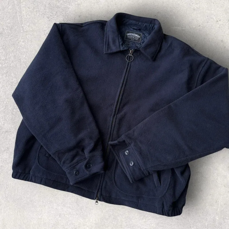 Frizmworks Fleece Drizzler Jacket Navy XL sold by WearHouse UK product image thumbnail 4