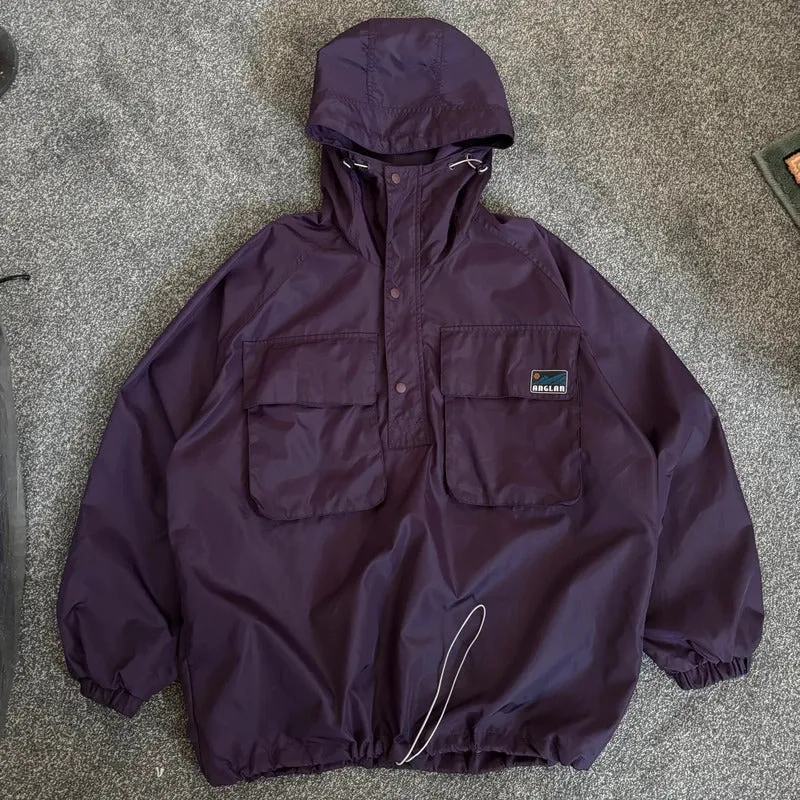 Anglan Tech Pullover Anorak Purple L made by Anglan