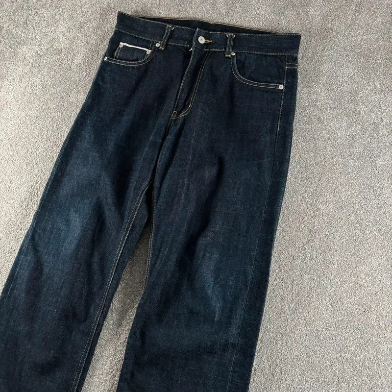Uniform Bridge Raw Denim Straight Jean Indigo M sold by WearHouse UK product image thumbnail 3