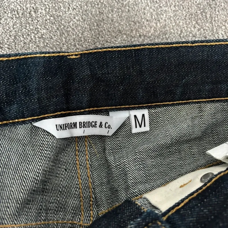 Uniform Bridge Raw Denim Straight Jean Indigo M sold by WearHouse UK product image thumbnail 4