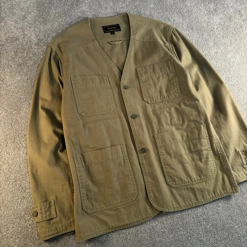 Uniform Bridge Herringbone Work Liner Khaki L sold by WearHouse UK product image thumbnail 4