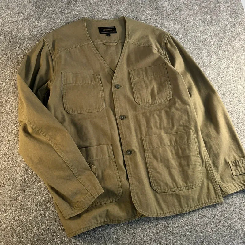 Uniform Bridge Herringbone Work Liner Khaki L sold by WearHouse UK product image thumbnail 5