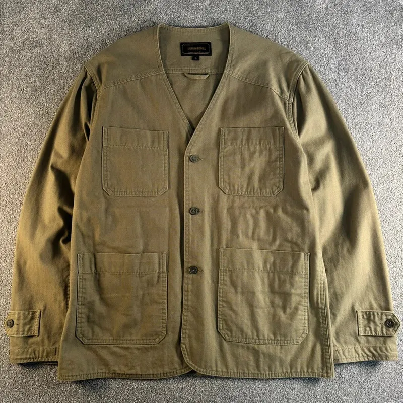 Uniform Bridge Herringbone Work Liner Khaki L sold by WearHouse UK product image thumbnail 2