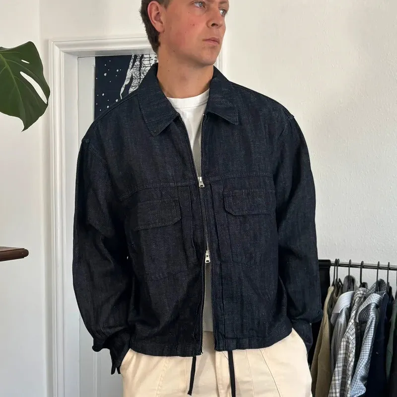 Frizmworks Linen Boxy Overshirt Indigo M sold by WearHouse UK product image thumbnail 2