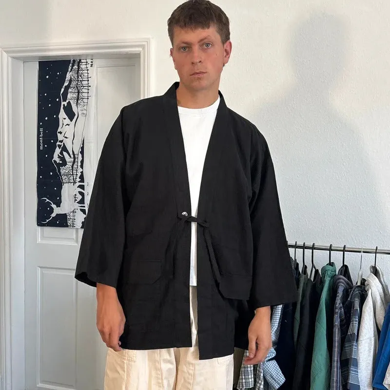 Frizmworks Linen Durumagi Overshirt Black XL made by FrizmWORKS