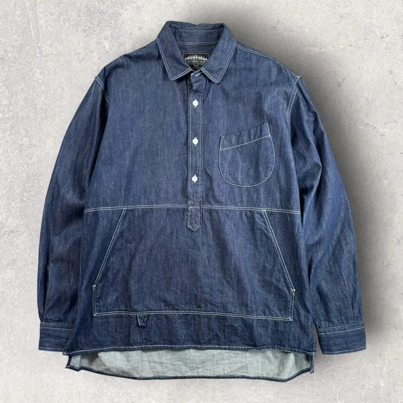 Frizmworks Denim Pullover Shirt Indigo M made by FrizmWORKS