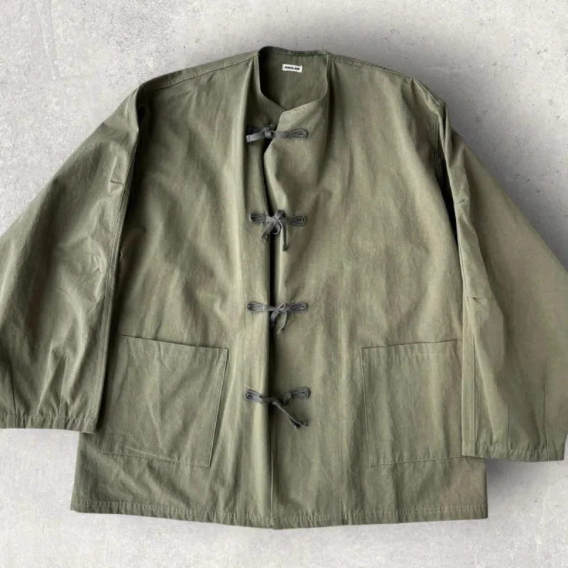 Anglan Traditional Field Kimono Olive L made by Anglan