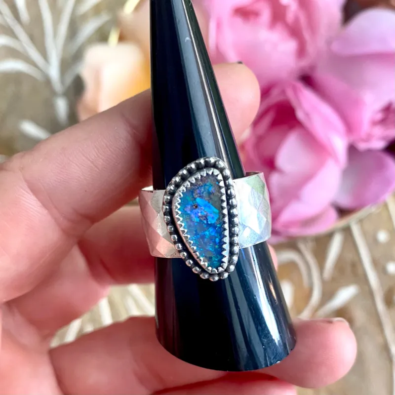 Boulder opal ring sold by Ace of Swords