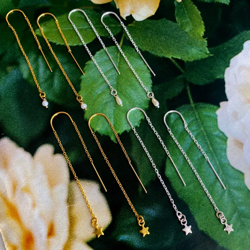 Thread earrings sold by Ace of Swords