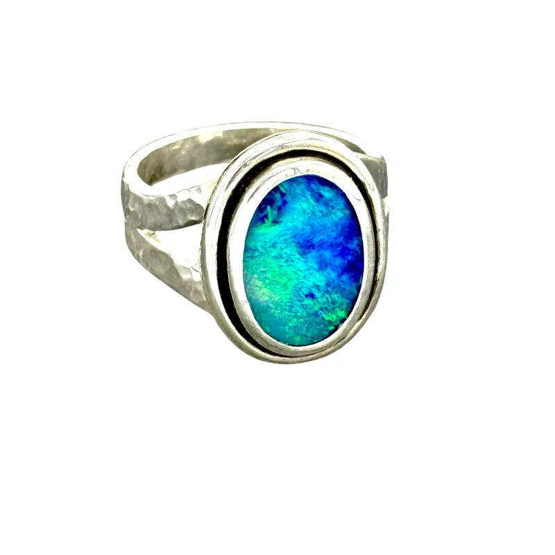 Serenity ~ opal ring sold by Ace of Swords