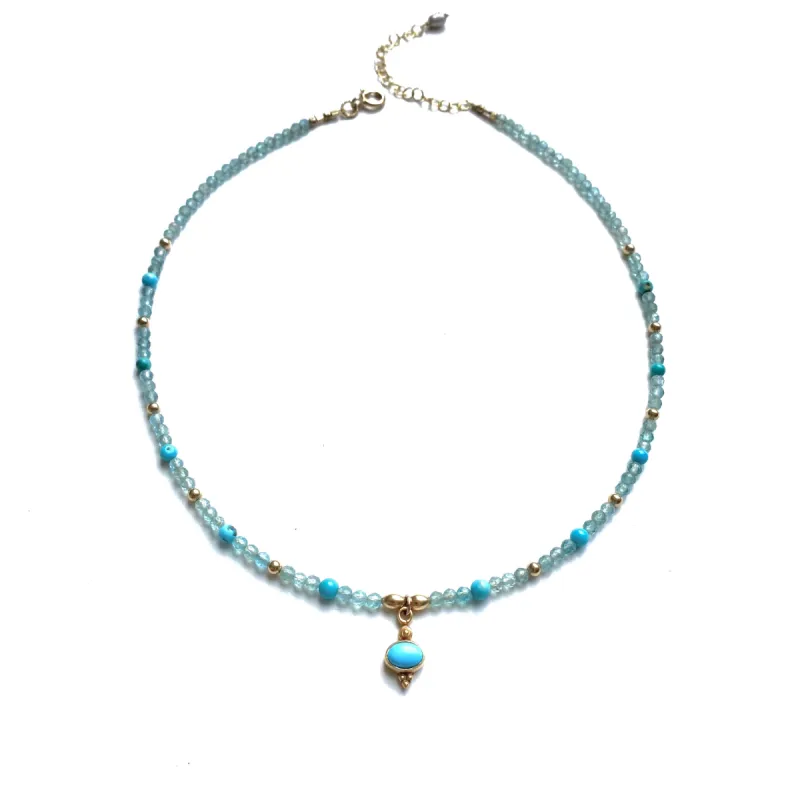 Hera - turquoise & topaz sold by Ace of Swords