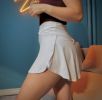 LAST SIZE SALE: Crossover Tennis Skirt | Bright White sold by Shop Dressr