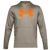 UNDER ARMOUR MEN'S ARMOUR FLEECE BIG LOGO HOODIE - TAUPE/ORANGE sold by Pro Hockey Life