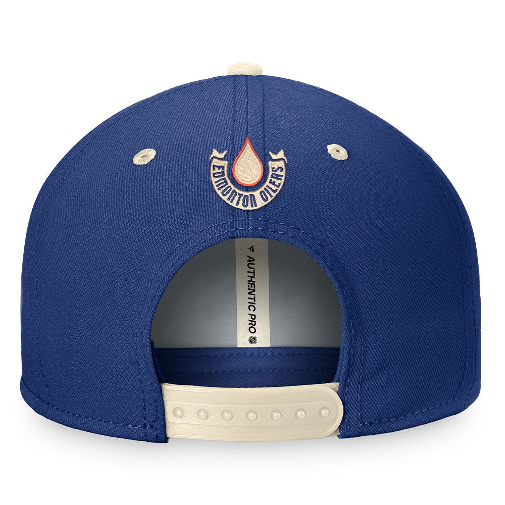 FANATICS EDMONTON OILERS 2023 NHL HERITAGE CLASSIC ADULT STRUCTURED SNAPBACK HAT sold by Pro Hockey Life product image thumbnail 4