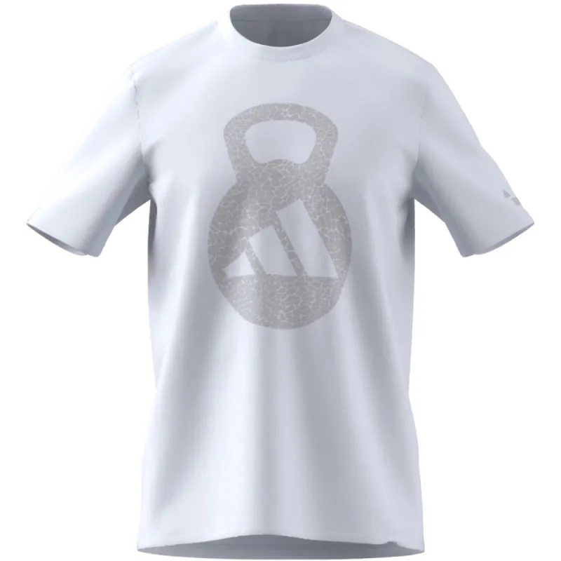 Adidas Kettlebell Logo White T Shirt sold by Pro Hockey Life