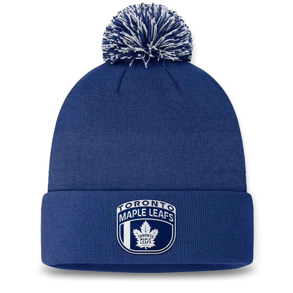FANATICS TORONTO MAPLE LEAFS AUTHENTIC PRO 2024 DRAFT CUFFED POM TOQUE sold by Pro Hockey Life