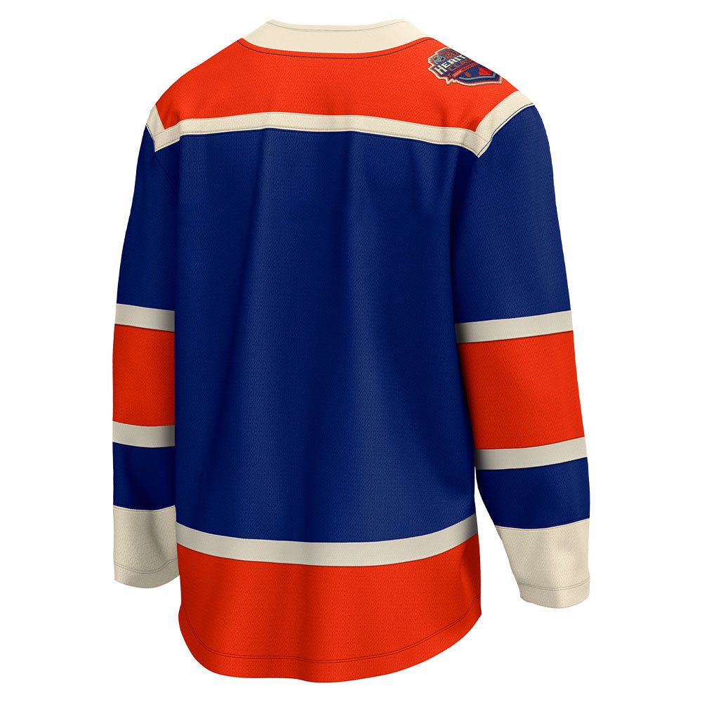 FANATICS EDMONTON OILERS 2023 NHL HERITAGE CLASSIC MEN'S PREMIER BREAKAWAY JERSEY sold by Pro Hockey Life product image thumbnail 2