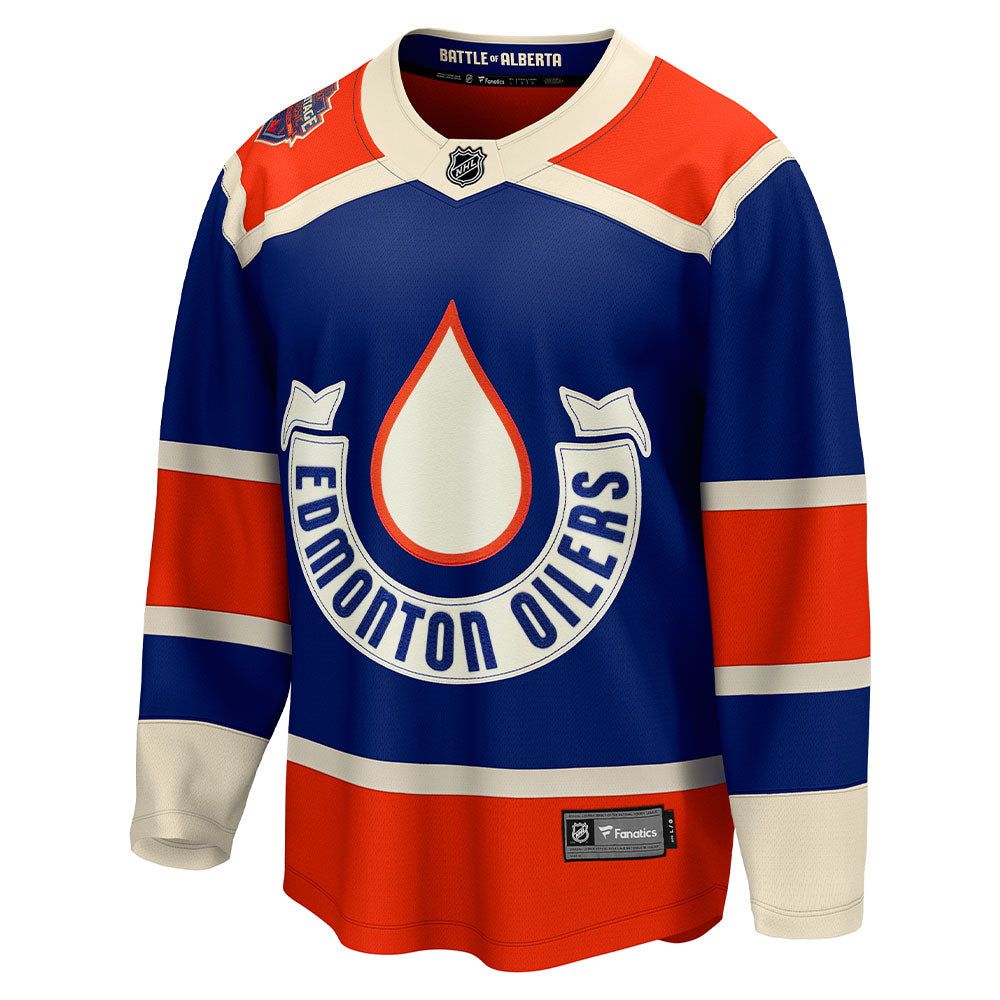 FANATICS EDMONTON OILERS 2023 NHL HERITAGE CLASSIC MEN'S PREMIER BREAKAWAY JERSEY sold by Pro Hockey Life