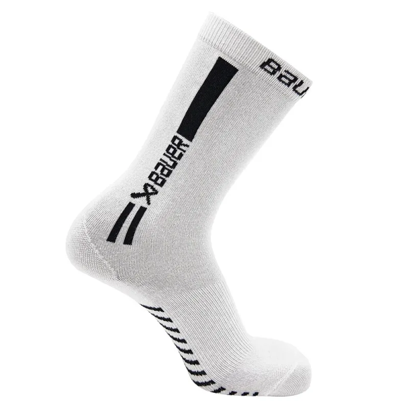 Bauer Lifestyle Warmth White Crew Sock made by Bauer