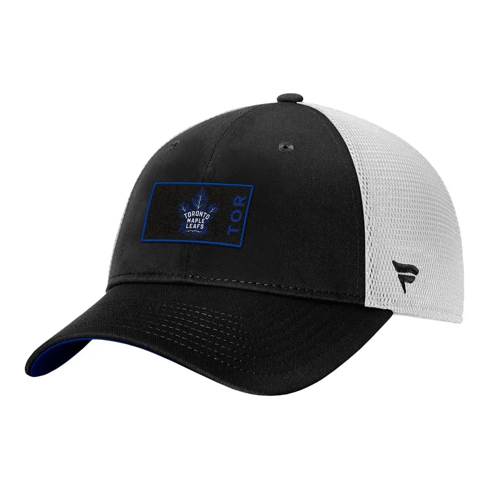Fanatics Toronto Maple Leafs Alternate Logo Authentic Pro Trucker Hat sold by Pro Hockey Life