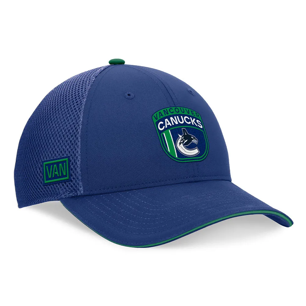 Fanatics Vancouver Canucks Authentic Pro 2024 Draft Trucker Hat sold by Pro Hockey Life product image thumbnail 3