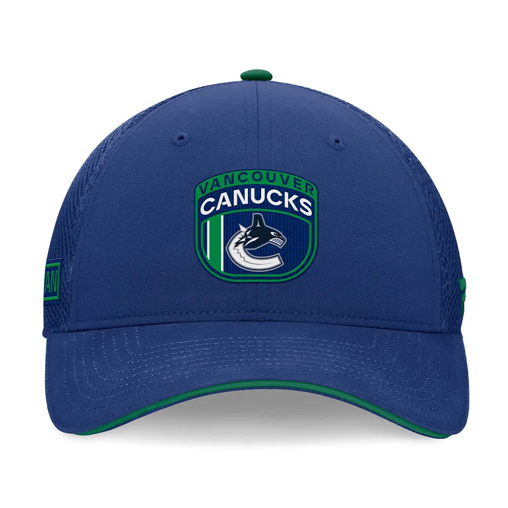 Fanatics Vancouver Canucks Authentic Pro 2024 Draft Trucker Hat sold by Pro Hockey Life product image thumbnail 2