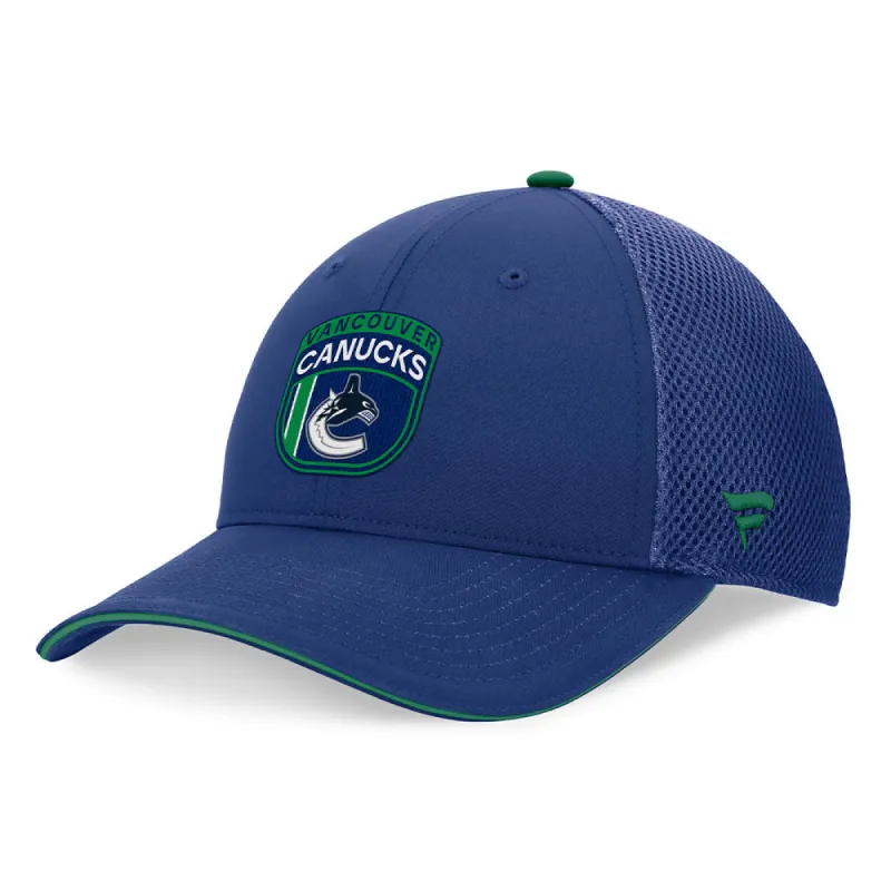 Fanatics Vancouver Canucks Authentic Pro 2024 Draft Trucker Hat sold by Pro Hockey Life