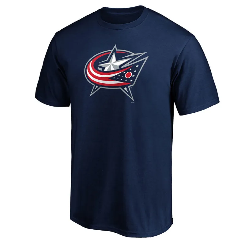 Columbus Blue Jackets Fanatics Adult Primary Logo Shirt made by Fanatics