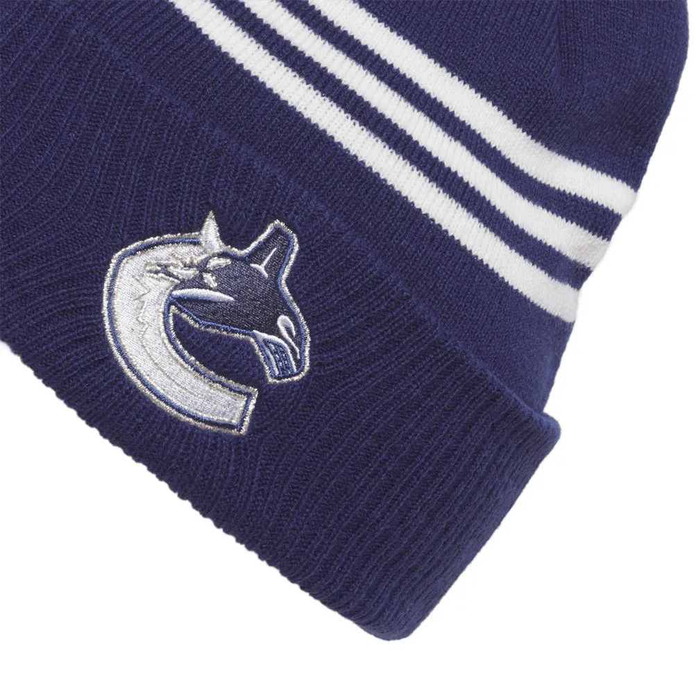 VANCOUVER CANUCKS CUFFED POM KNIT TOQUE sold by Pro Hockey Life product image thumbnail 3