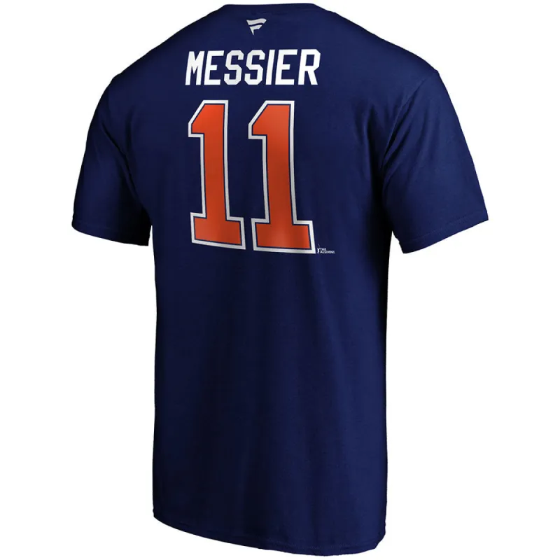 Mark Messier Edmonton Oilers Fanatics Adult Heritage T Shirt sold by Pro Hockey Life