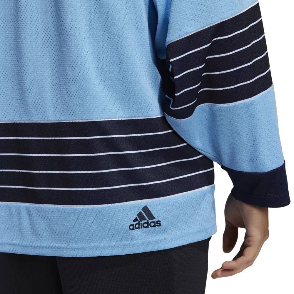 PITTSBURGH PENGUINS ADIDAS TEAM CLASSICS ADULT BABY BLUE HOCKEY JERSEY sold by Pro Hockey Life product image thumbnail 5