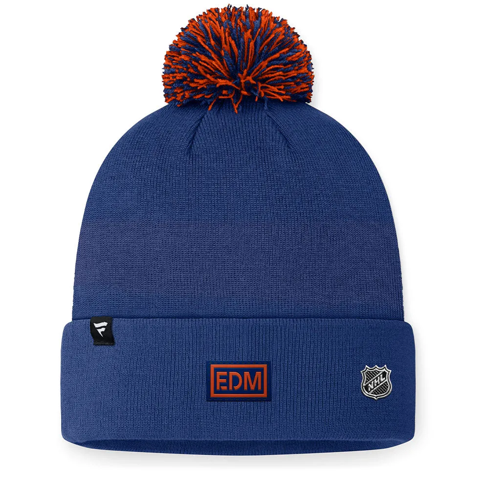 FANATICS EDMONTON OILERS AUTHENTIC PRO 2024 DRAFT CUFFED POM TOQUE sold by Pro Hockey Life product image thumbnail 2