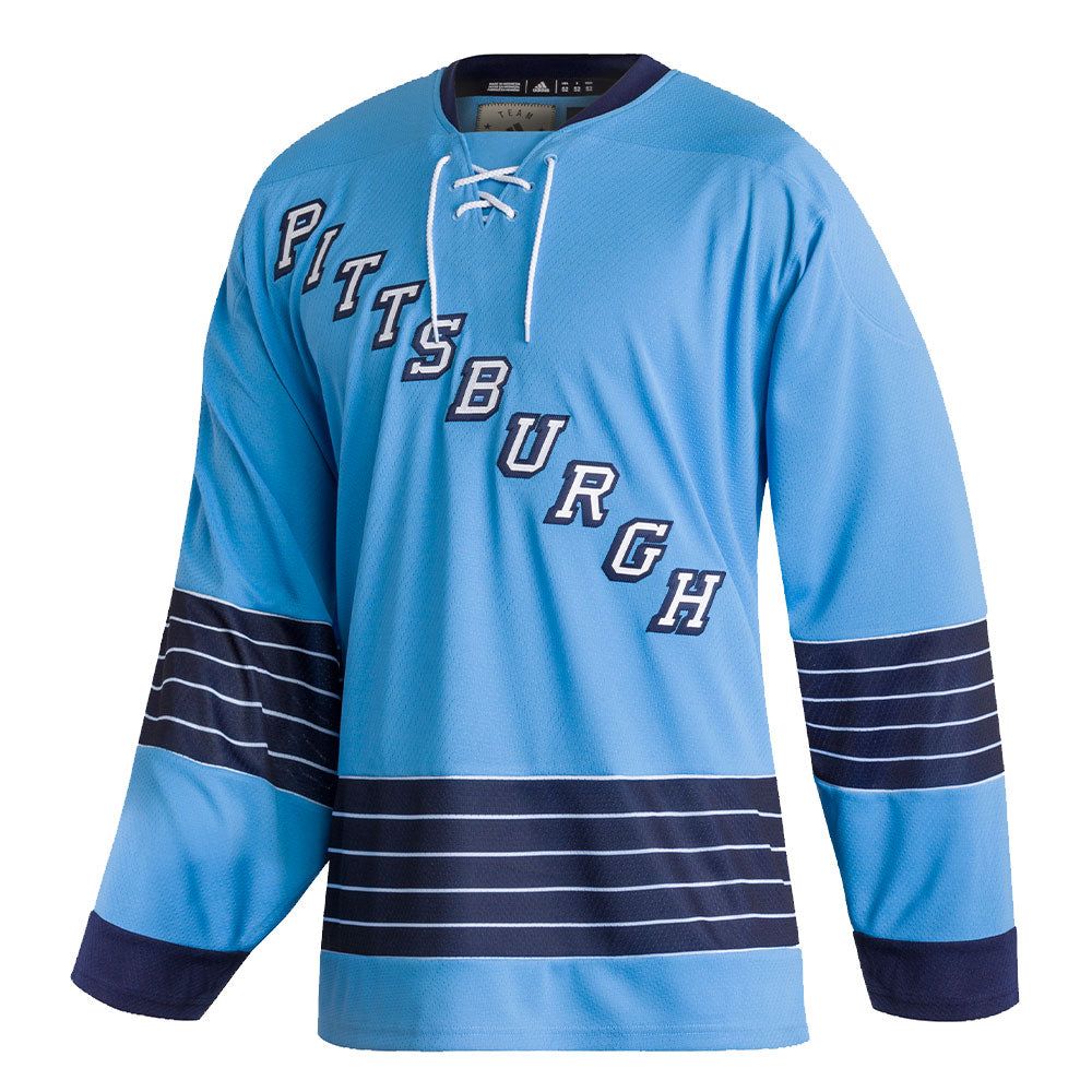 PITTSBURGH PENGUINS ADIDAS TEAM CLASSICS ADULT BABY BLUE HOCKEY JERSEY sold by Pro Hockey Life