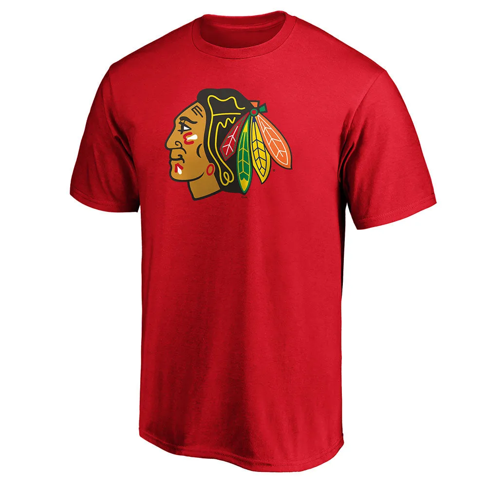 Chicago Blackhawks Fanatics Adult Primary Logo Shirt sold by Pro Hockey Life