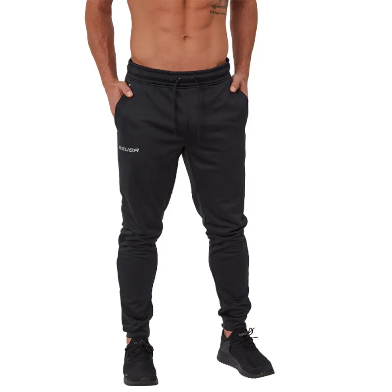 BAUER VAPOR ADULT FLEECE JOGGERS - BLACK sold by Pro Hockey Life