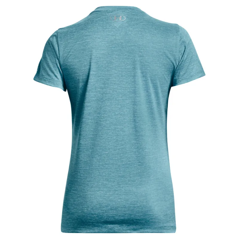 Under Armour Women'S Tech Twisted Short Sleeve V Neck T Shirt - Teal sold by Pro Hockey Life
